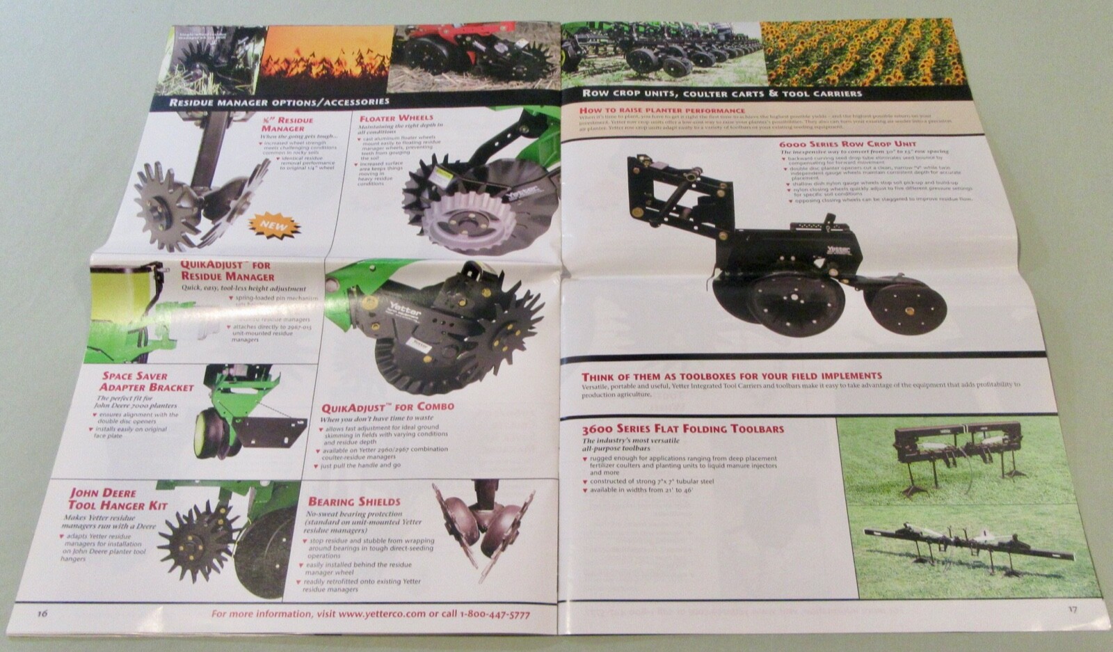 Yetter Manufacturing Co. Productivity Tools And How To Use Them Brochure (2004)