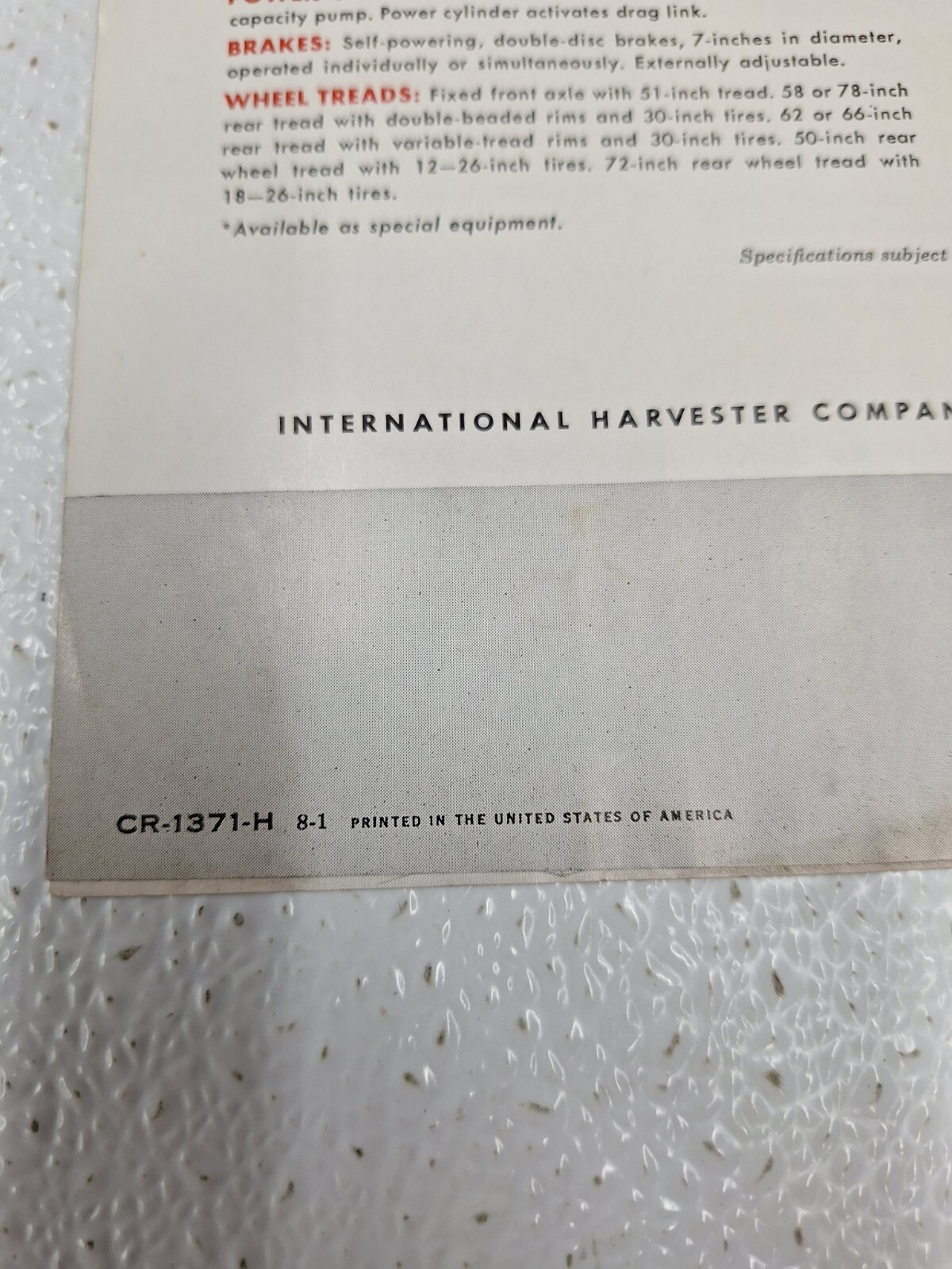 McCormick Farmall 560 Tractors Booklet Advertising Brochure