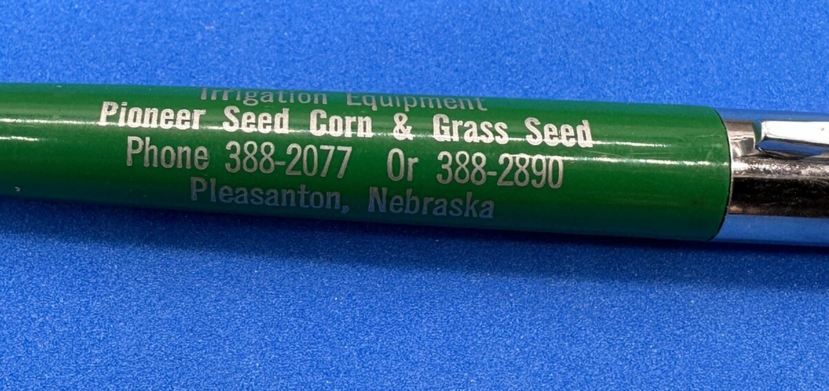 UNICK & SONS IRRIGATION EQUIPMENT ADVERT. PEN PLEASANTON NEBRASKA PIONEER SEED