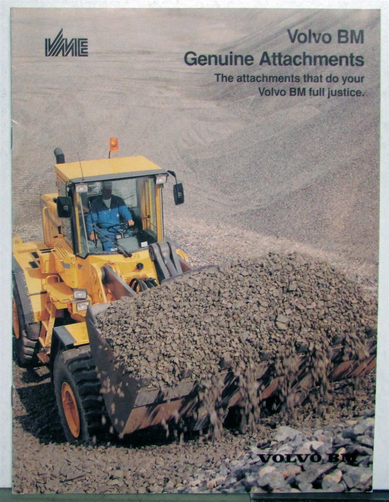 1995 Volvo BM Widest Range Of Genuine Attachments Construction Sales Brochure