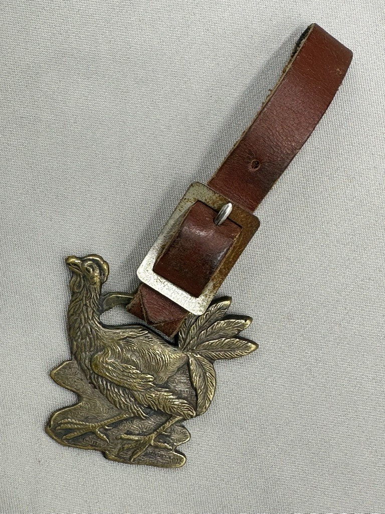 Antique Aultman Taylor TRACTOR Thresher ENGINE Farm Advertsing WATCH FOB Rooster