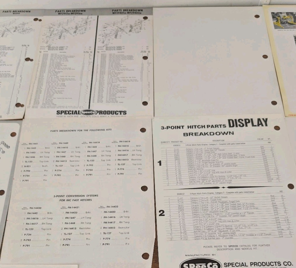 13 SpeeCo Agriculture Implement Attachments Advertising Brochures