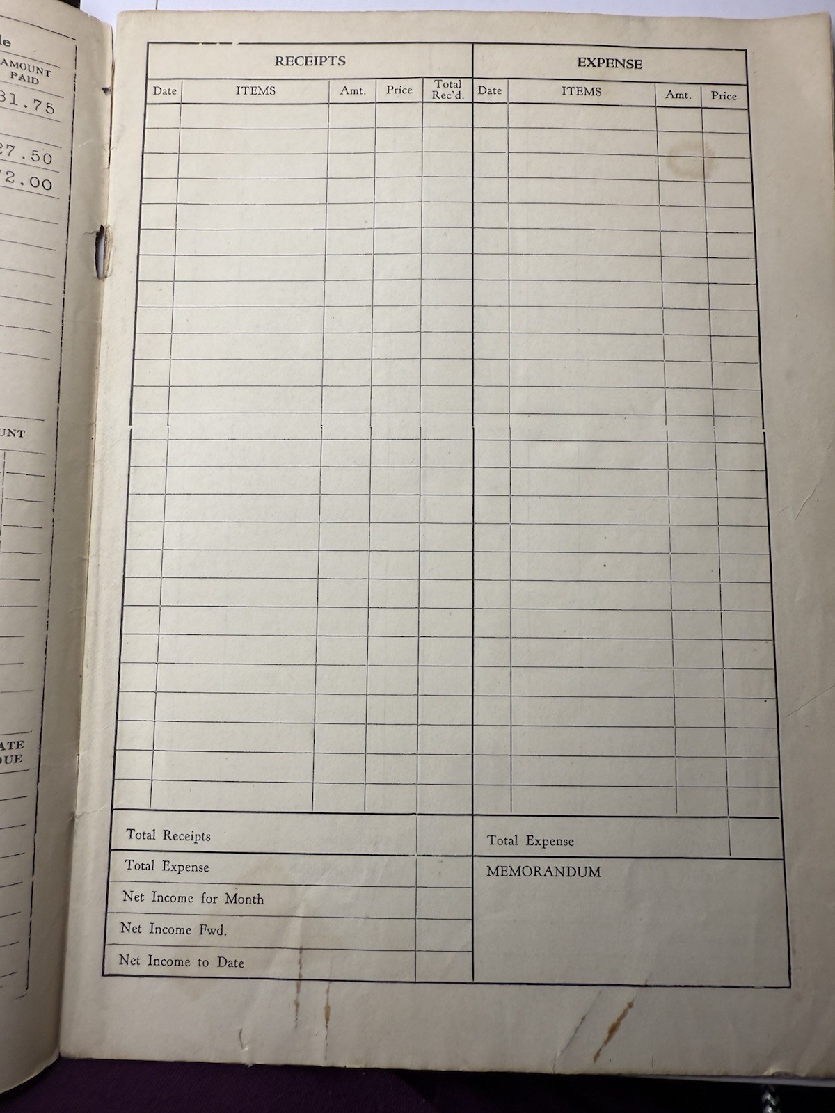 1937 Simplicity Farm Account Book Tripoli Iowa Advertisements Implement Co