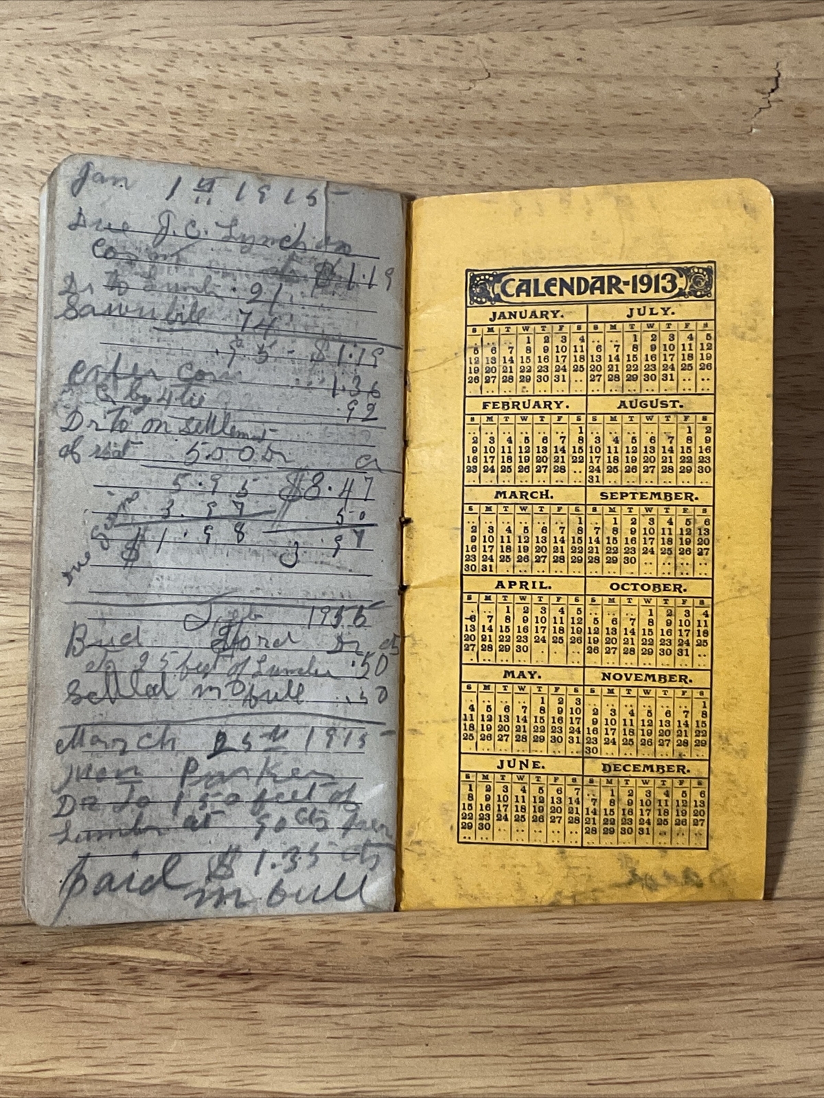 1912 Tennessee Chemical Co. Pocket Notebook Lafollette, TN Ox Guano Fertilizer