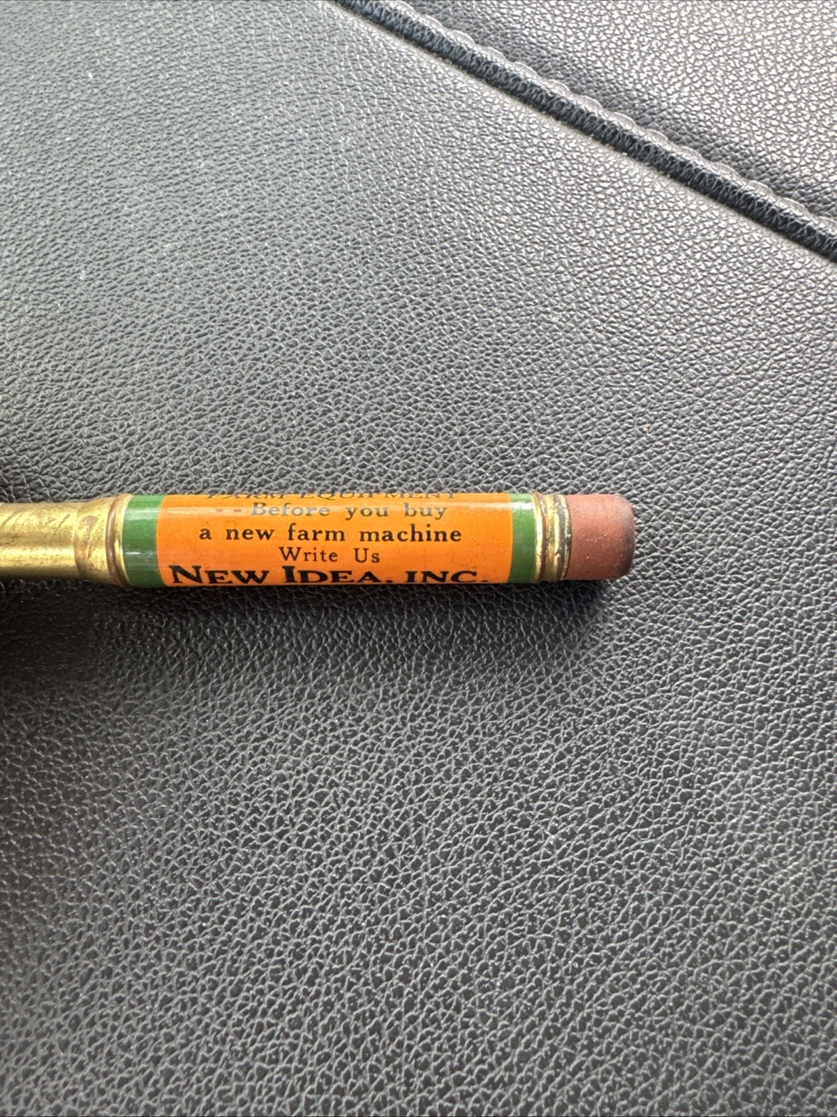 Vintage NEW IDEA FARM EQUIPMENT BULLET PENCIL Advertising Sandwich Illinois