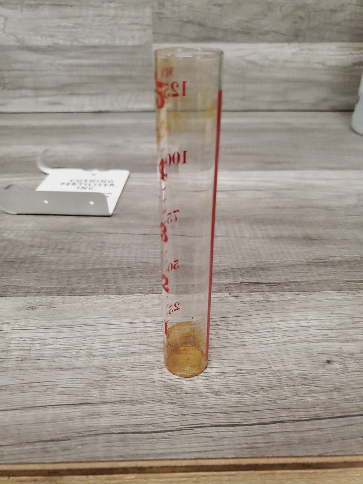 Vtg Mayco Rain Gauge CUSHING FERTILIZER INC. Cushing Iowa Tom & Dianne McBride