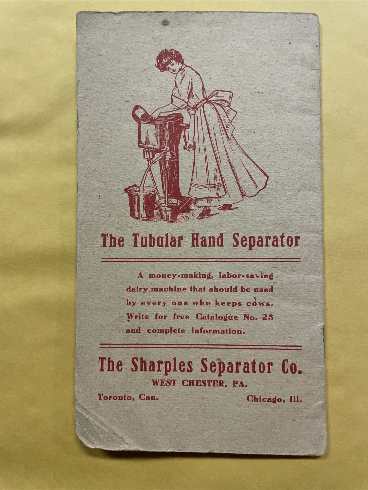 Just Week-Day Sense-The Tubular Hand Separator-Sharples Separator Co. Ad Booklet