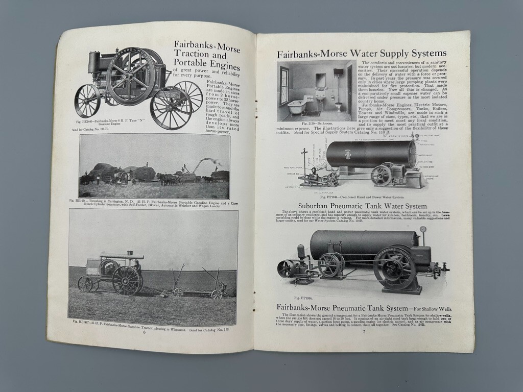 1910 FAIRBANKS MORSE Farm Advertising STOCK SCALES Pump ENGINES Windmill CATALOG