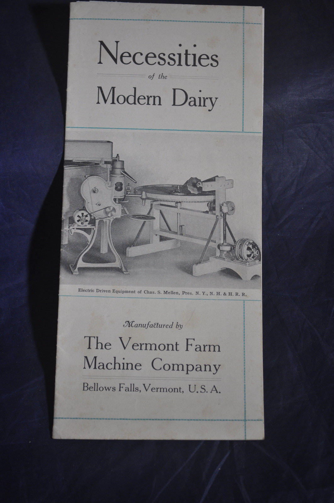Ca 1910 Necessities Modern Dairy – Vermont Farm Machine Catalog *TWO DOG POWER*
