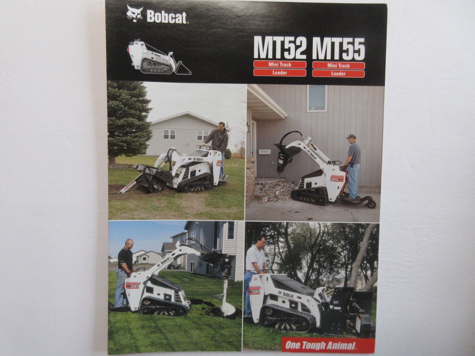 Bobcat MT52 & MT55 Mini Skid Steer Loader Brochure 4 Page