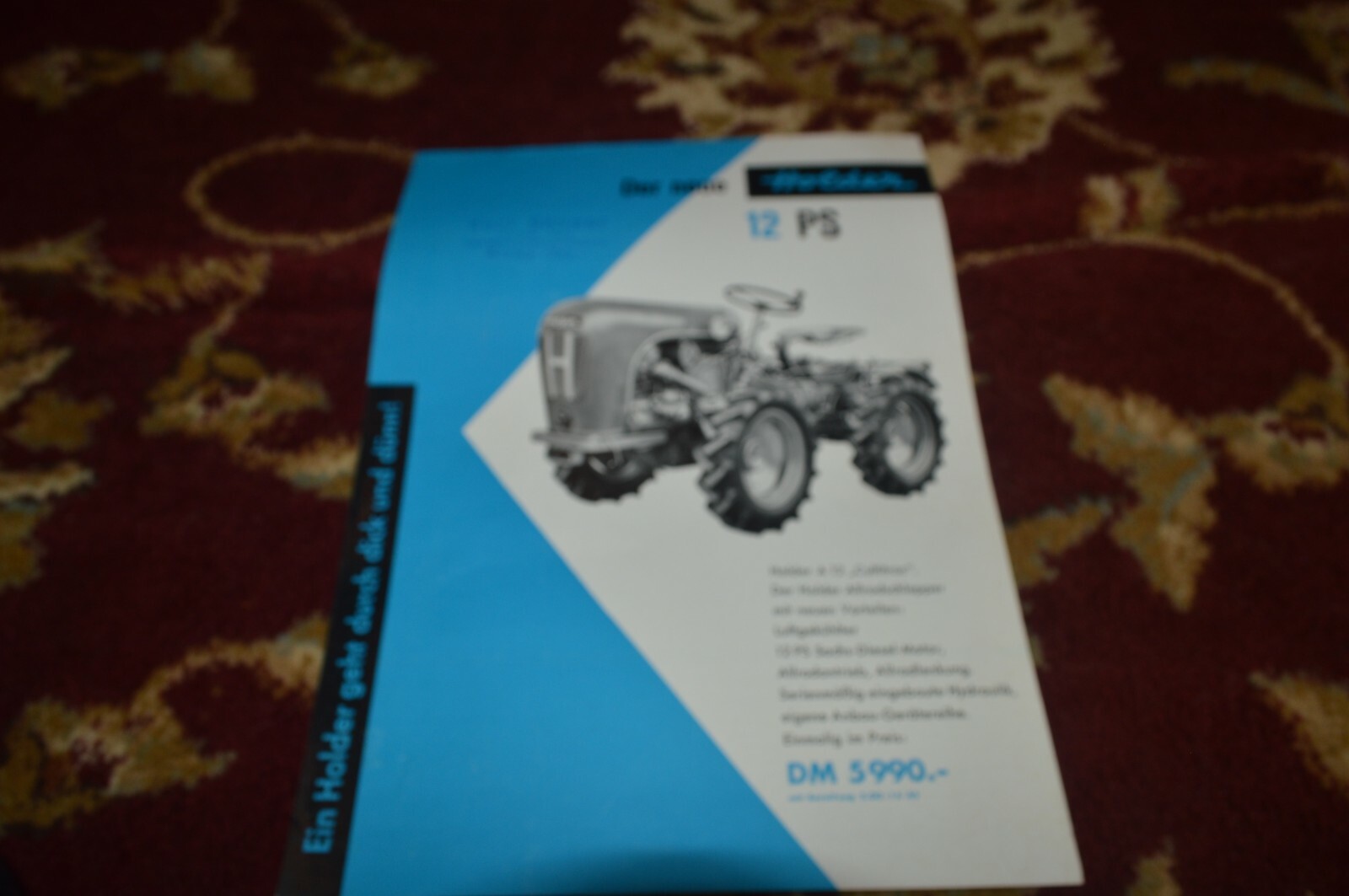 Holder 12 PS Tractor Brochure FCCA