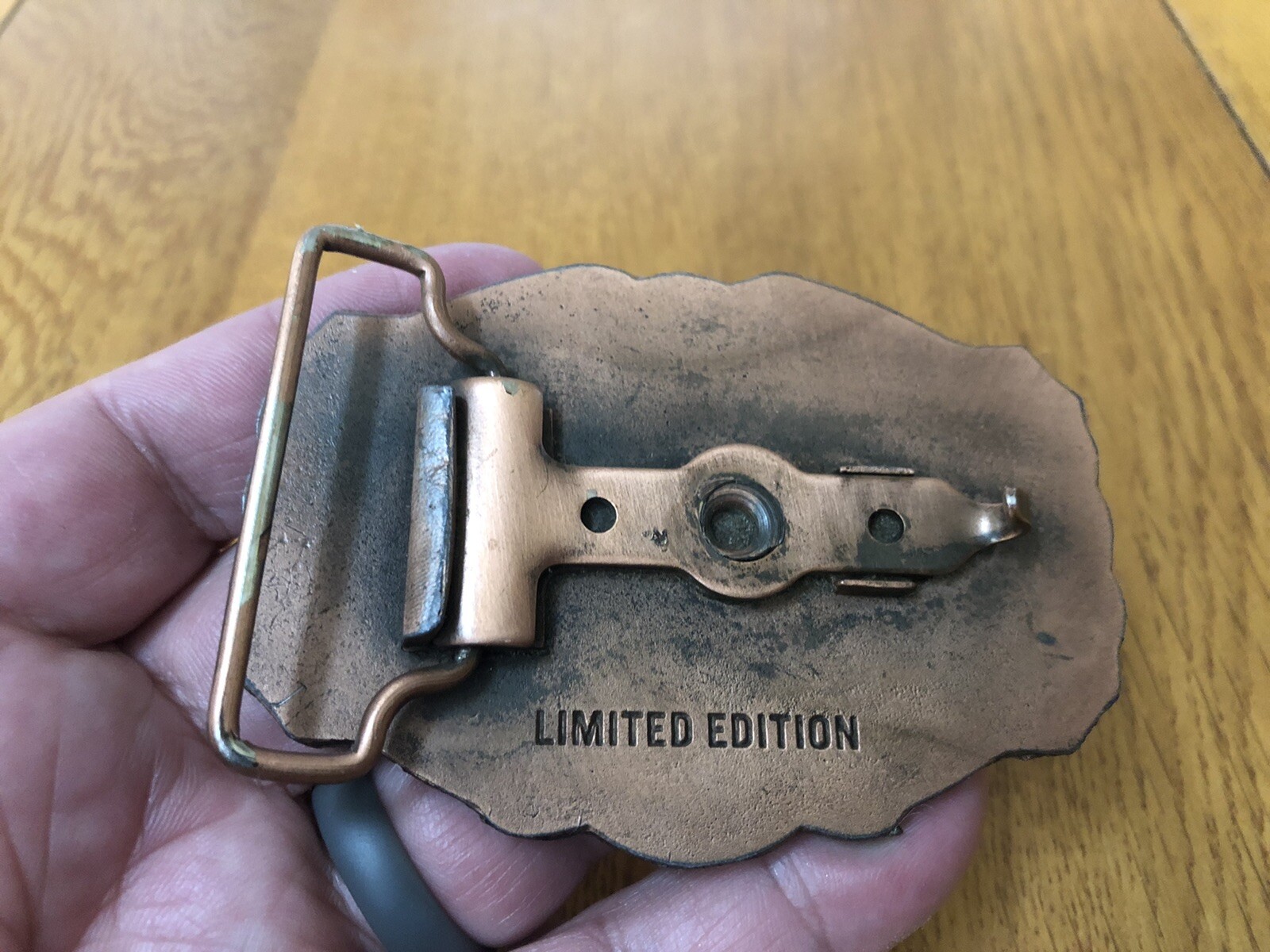 Vintage 1982 Hy Capacity Copper Limited Ed Belt Buckle Ag Equipment Humboldt IA