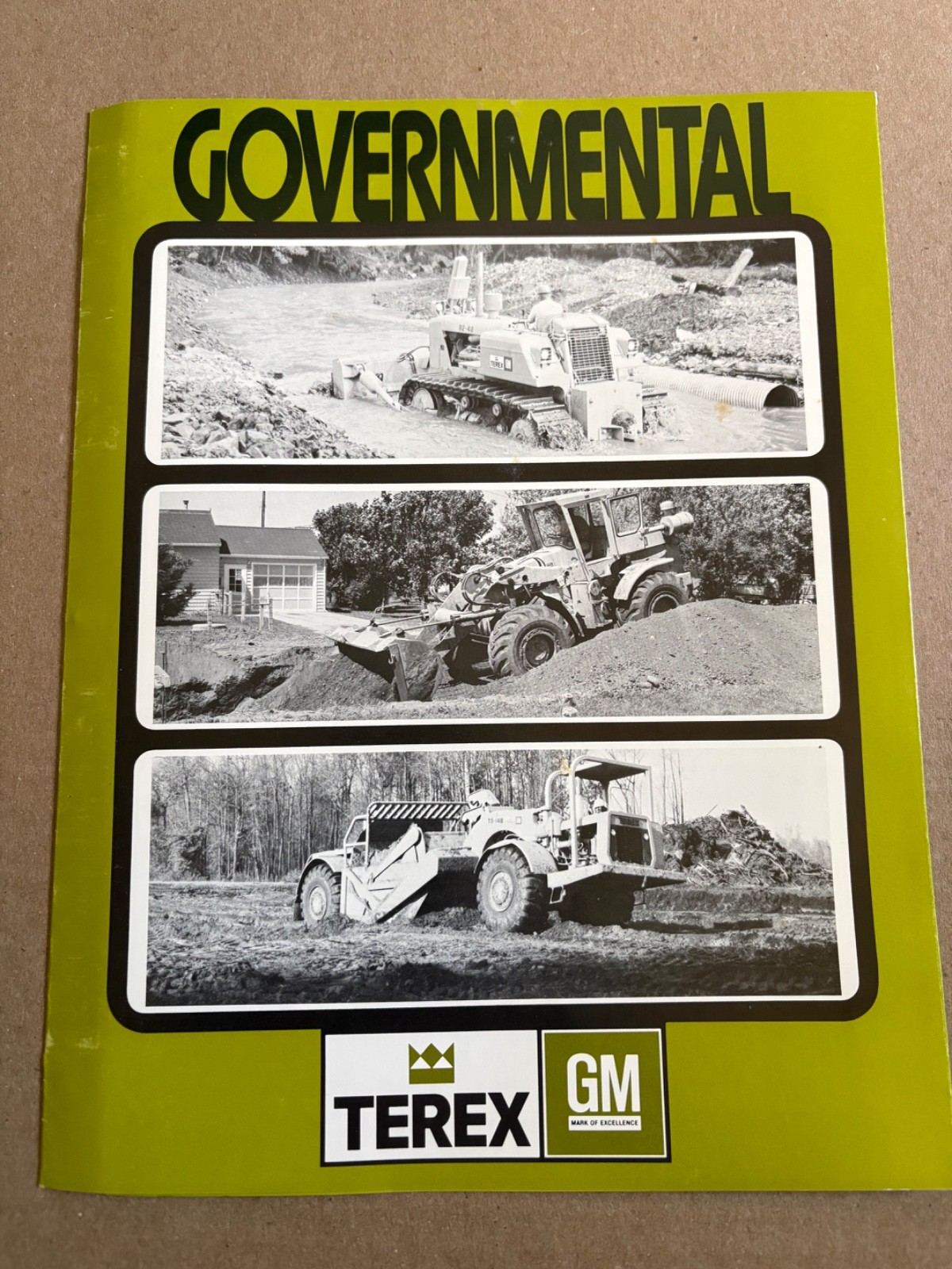 Original Terex Governmental Construction Equipment Sales Brochure