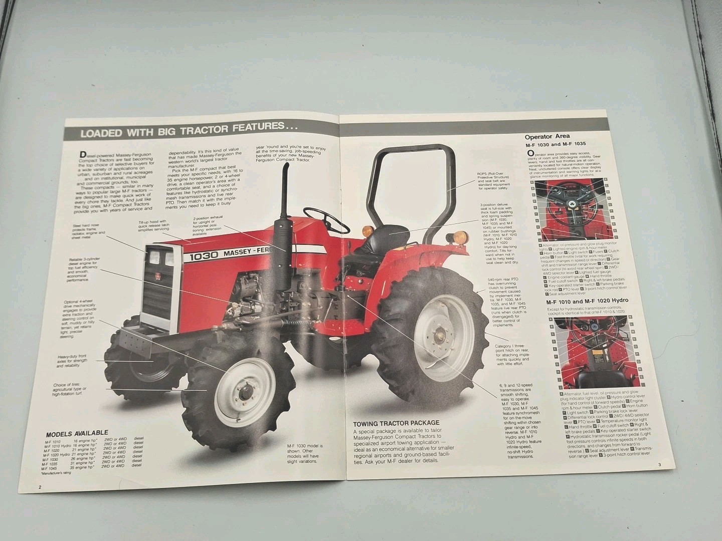 Lot 5x Vtg Tractor Advertising Brochures Massey Ferguson Mitsubishi Allied SMC