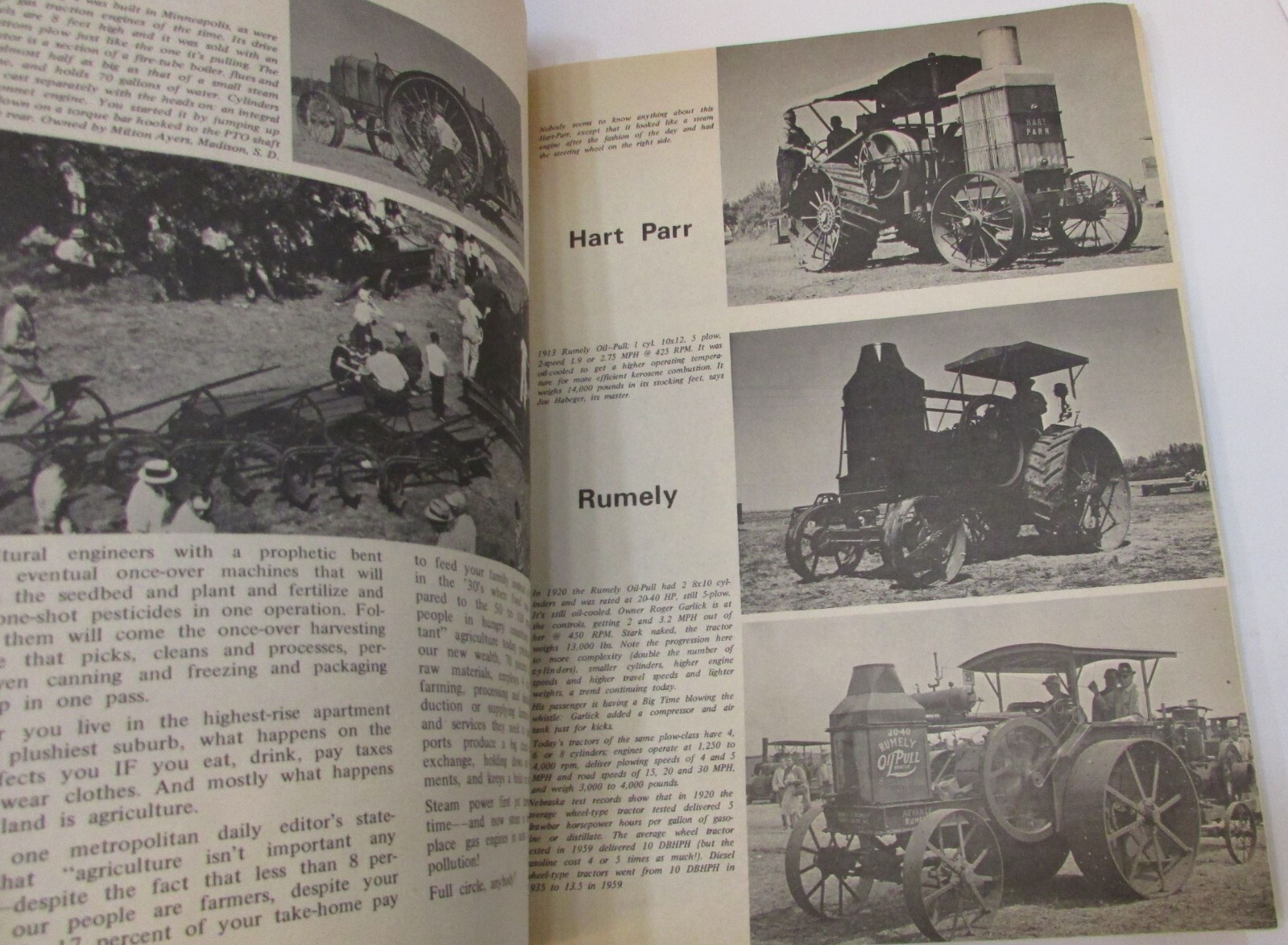 Old 1968 Days of Steam Glory Dana Close Jennings Agriculture Photo pb bk FREE SH