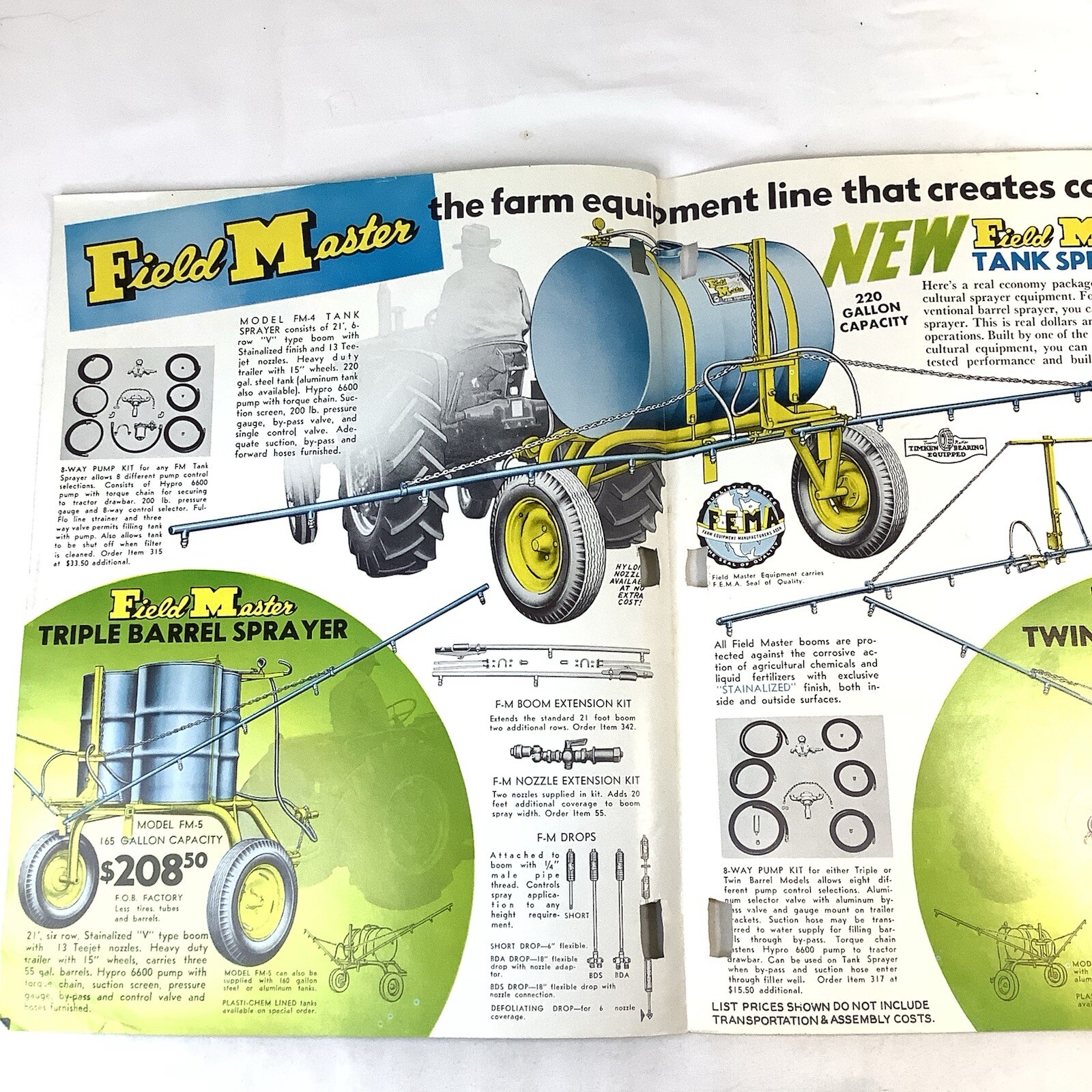 The Broyhill Company Field Master Spraying Systems Brochure Ag Farming Row Crops