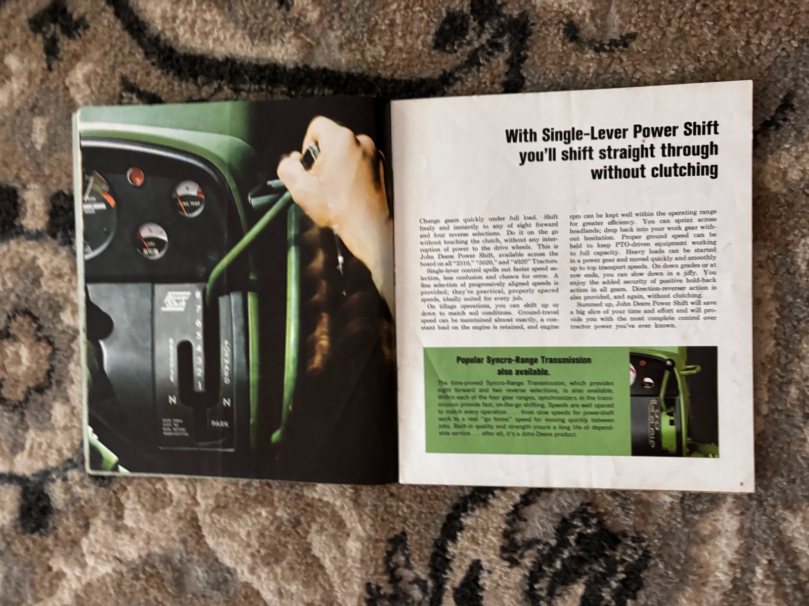 John Deere 2510 3020 4020 TRactor for 1966 Brochure DCPA26