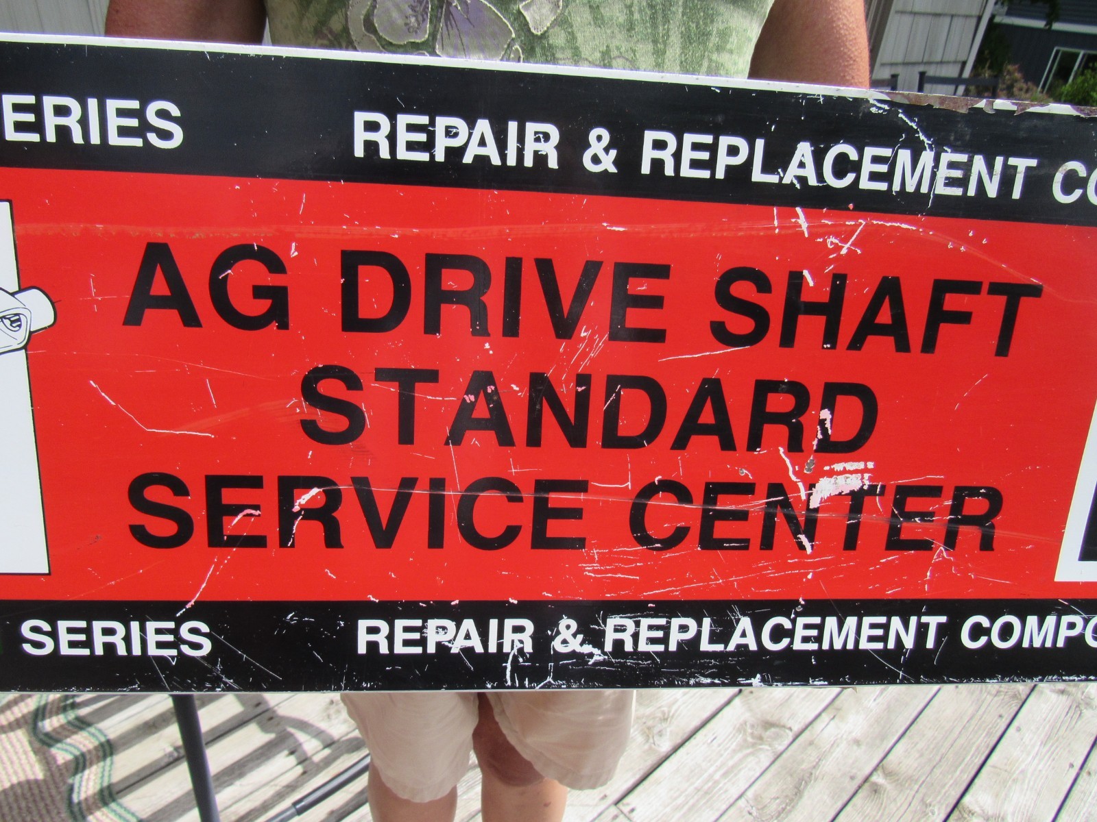 VINTAGE ORIGINAL 1940&rsquo;s 50&rsquo;s TISCO N SERIES TRACTOR PARTS SIGN DRIVE SHAFT