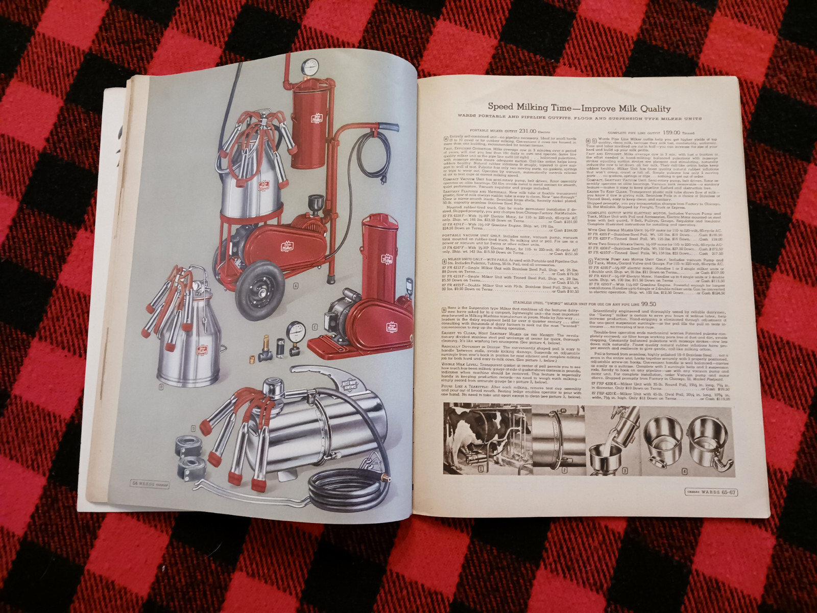1952 Montgomery Ward Farm Catalog Wards Hoe Plow Trac Garden Tractor