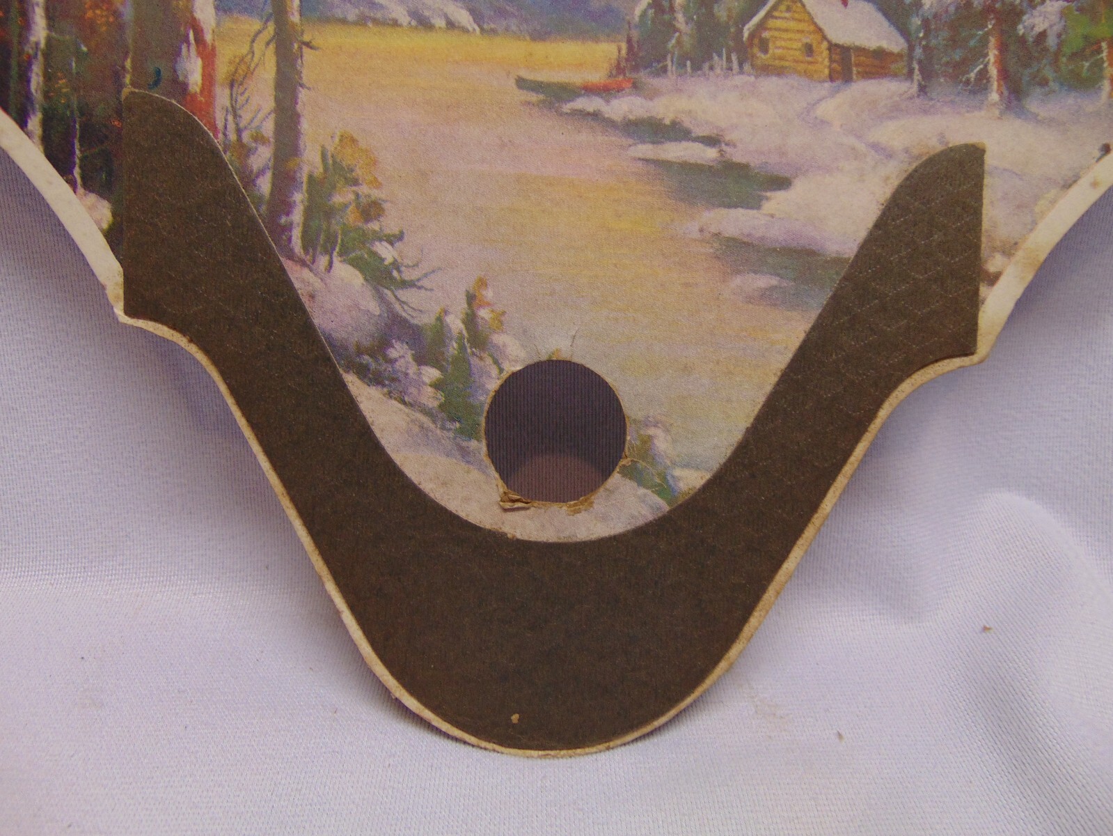 Vintage Morris Fur cold Storage Co Cardboard Advertisement Springfield Mass 10&Prime;