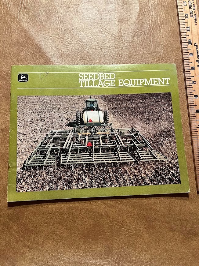 John Deere Litho USA 1983 Seedbed Tillage Equipment Brochure