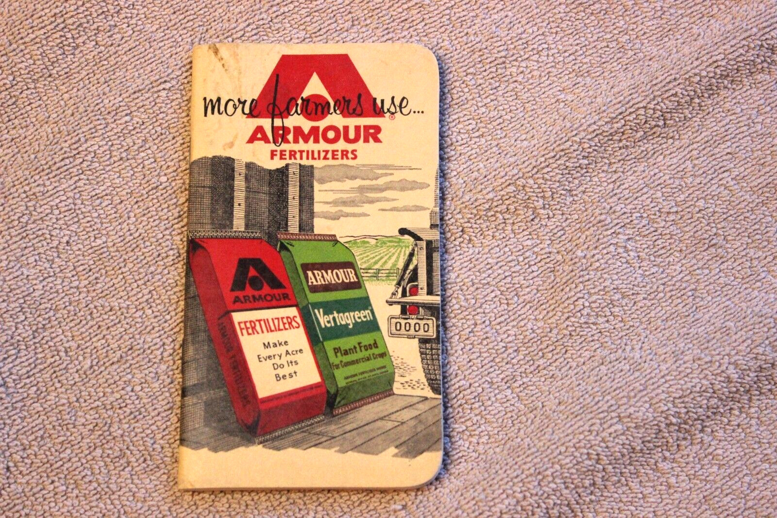 1959 Armour Fertilizers 3 1/8&Prime; x 5 7/8&Prime; advertising notebook