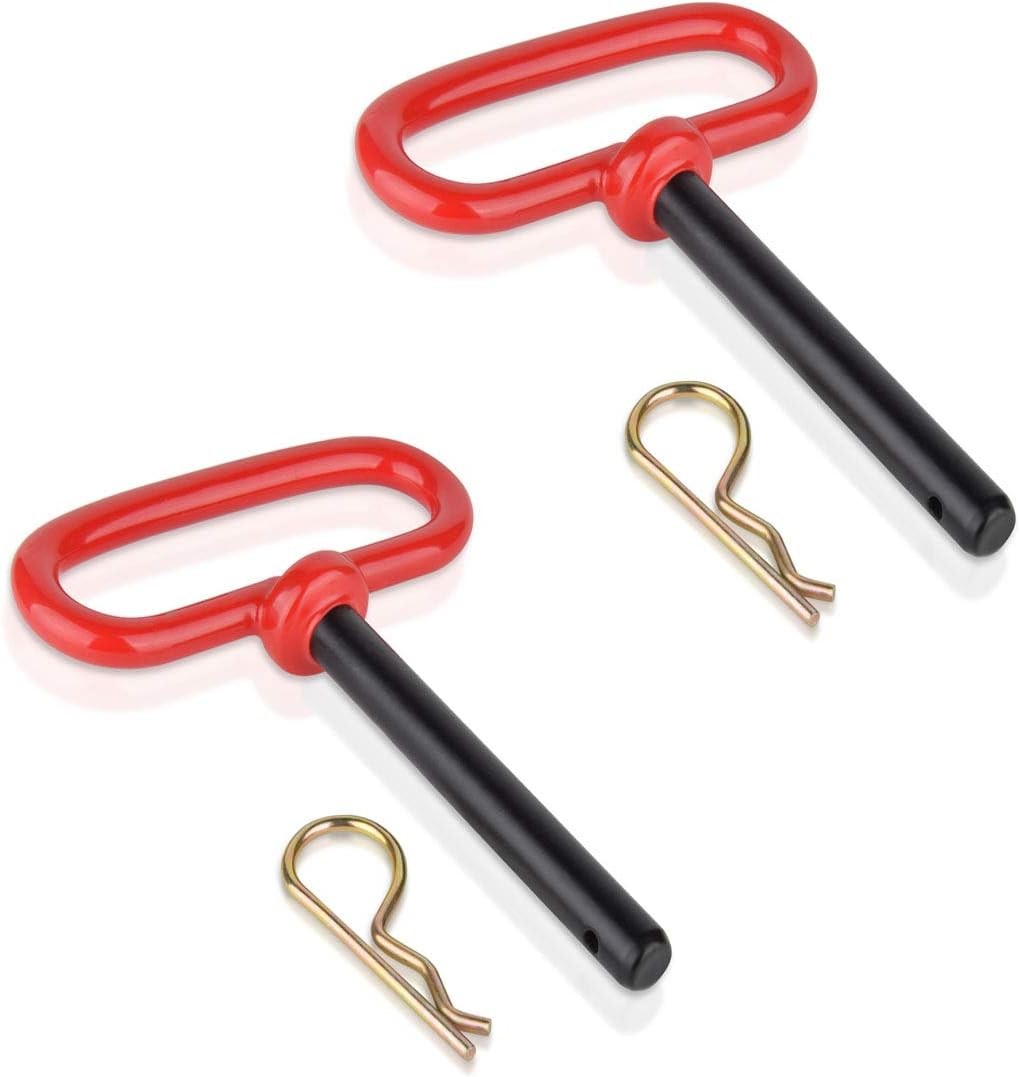 Trailer Hitch Pin 1 2 x 3 5 8 Inch with Clip 2PCS New