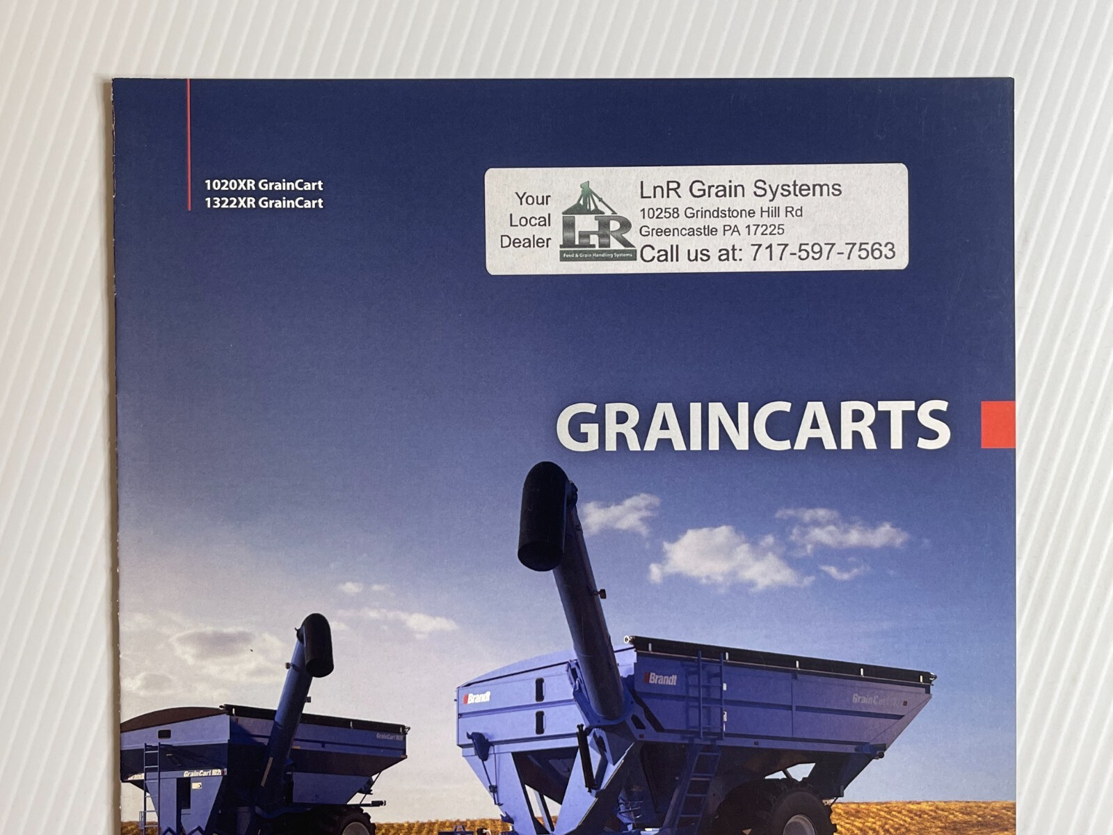Brandt Grain Carts Sales Brochure *2010s* (Showroom Book) 1020XR / 1322XR