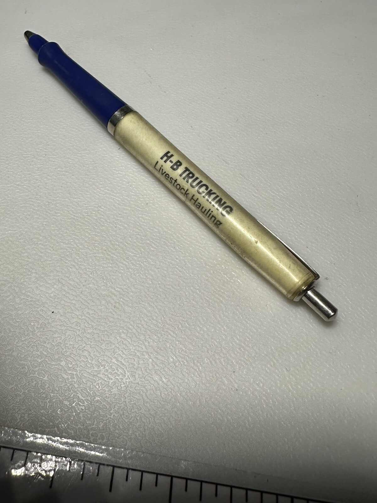 Vintage Cozad Nebraska H-B Trucking HB Livestock Cattle Hauling Truck Driver Pen