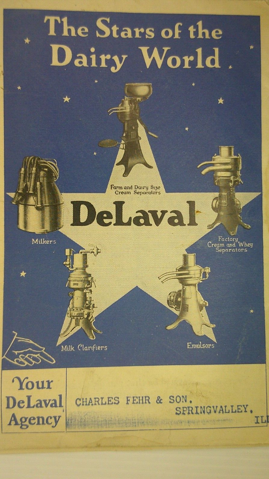 Delayal Dairyman Brochure No. 4 1926 agent Charles Fehr Spring Valley Ill. 8D