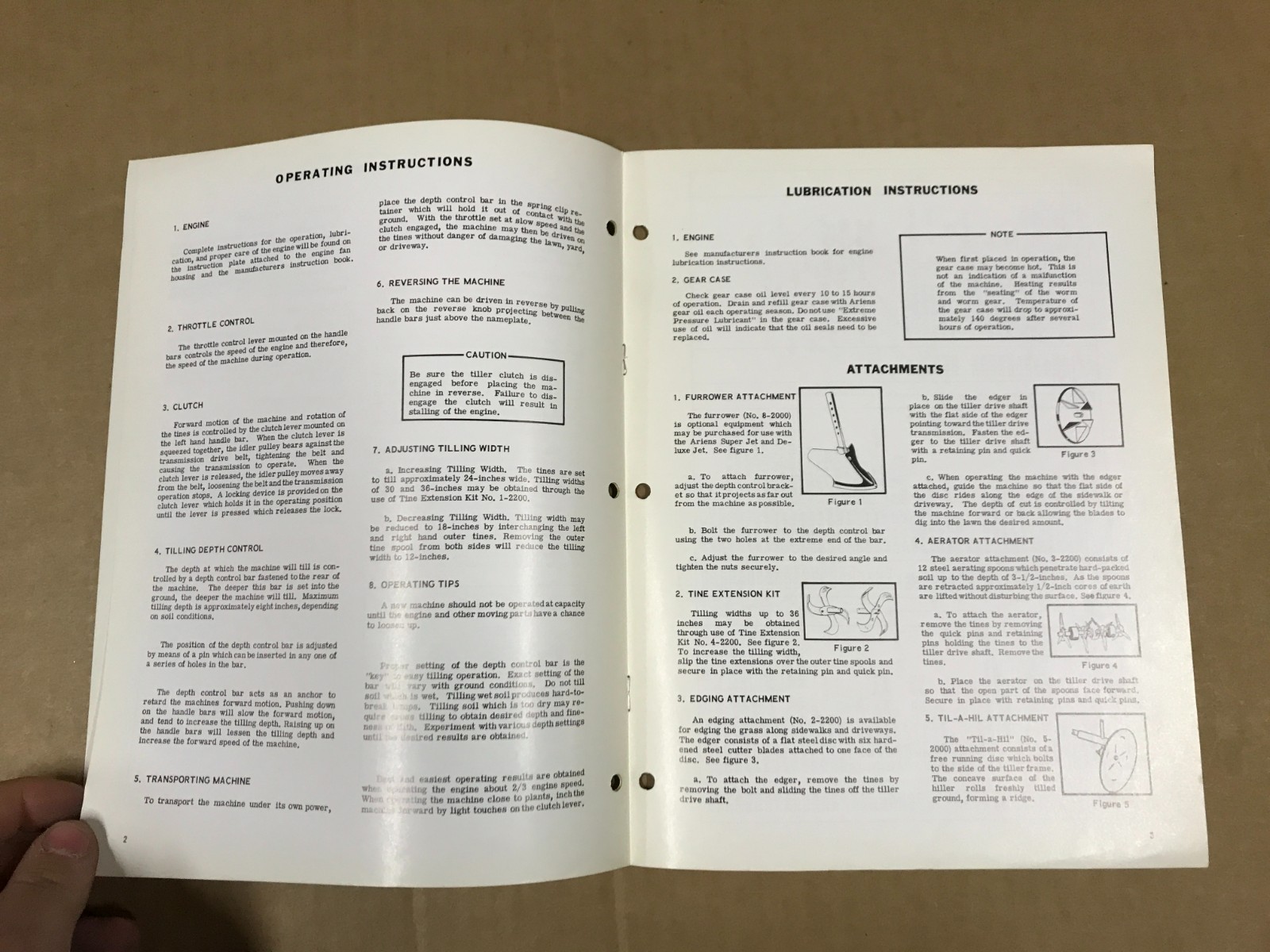 Vintage Ariens Jet Super/Deluxe Operating Instructions/Parts List, 24C-3B-00001