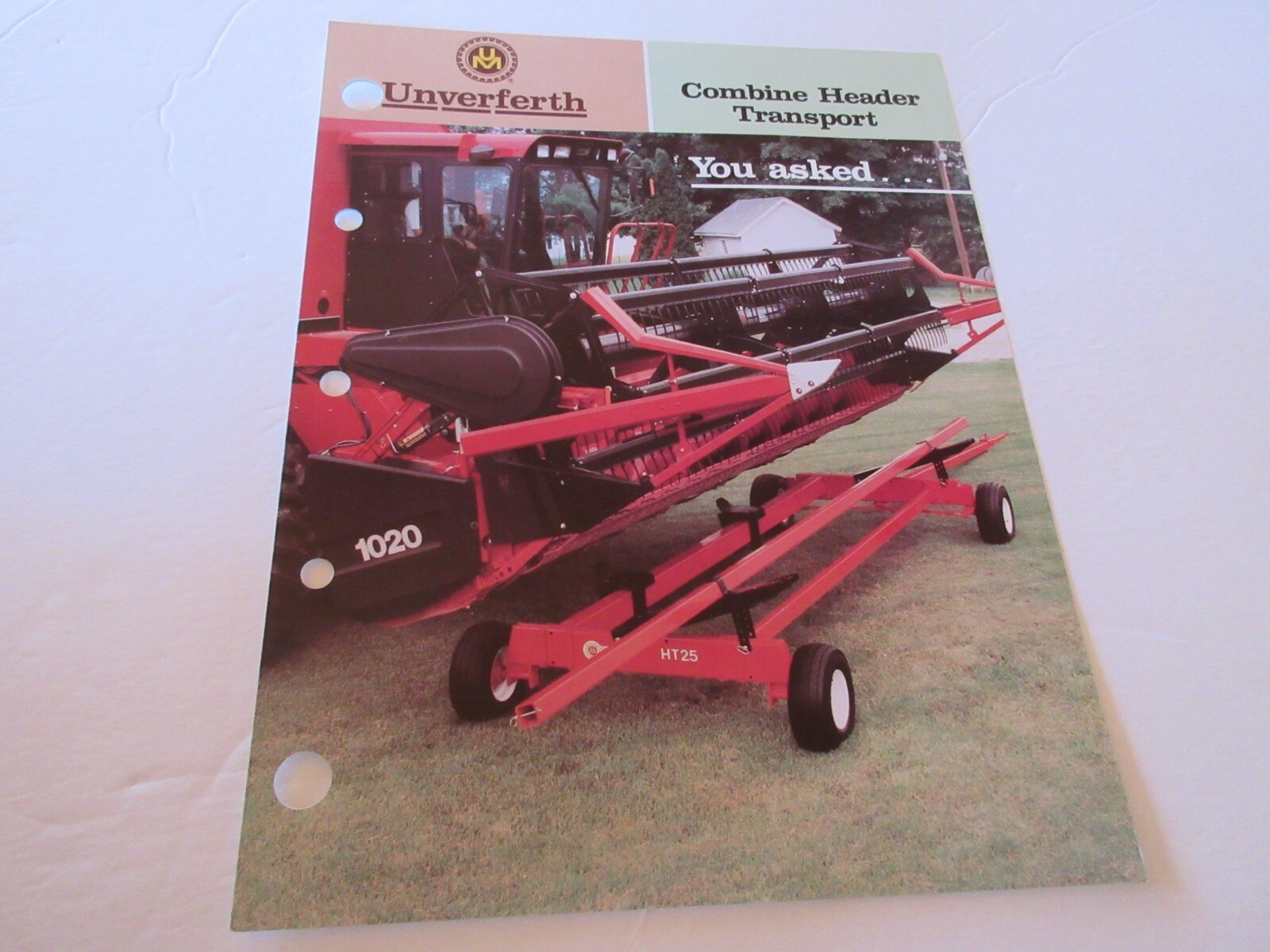 Unverferth Combine Header Transport 4 Page Brochure