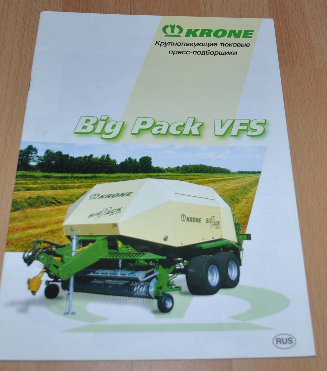 Krone Big Pack VFS Baler Agricultural Brochure Prospekt