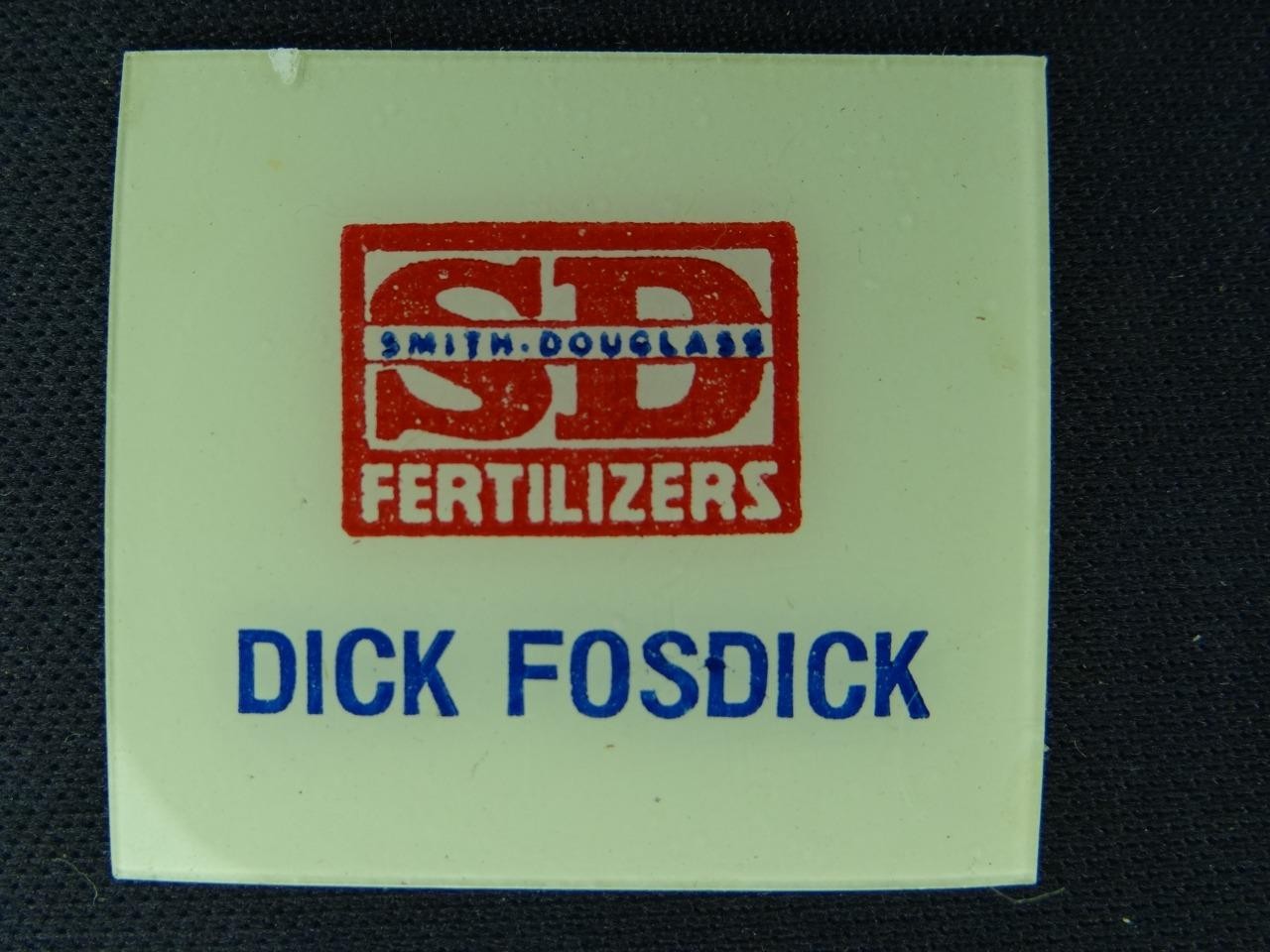 Smith Douglas Fertilizer Fosdick Artist Matchbook Proof on Celluloid Tray8-17