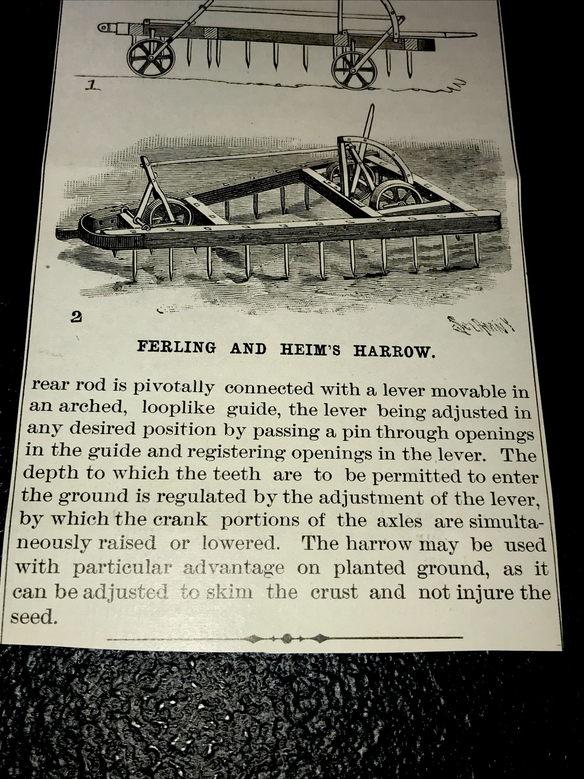 1896 Ferling & Heim Farm Engraving Advertising & Article – Little Rock Arkansas