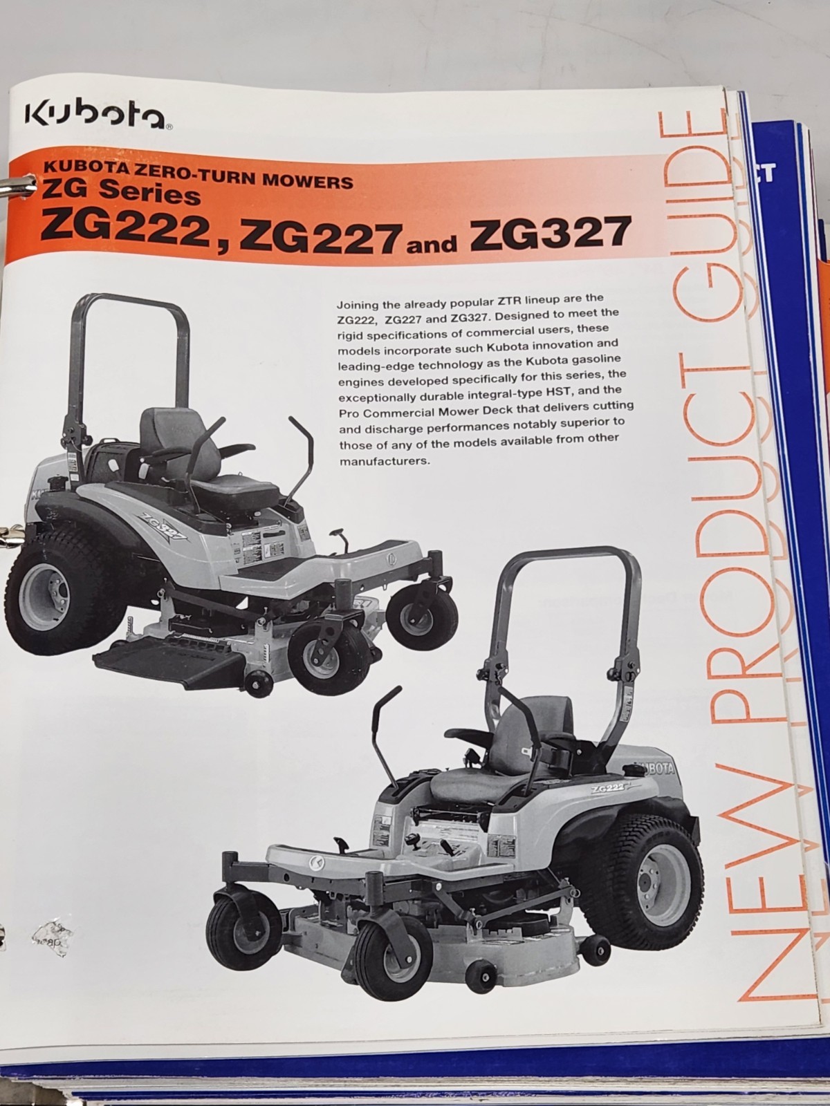 2008 Kubota New Product Guide Dealer Binder Catalogs Brochures Specs