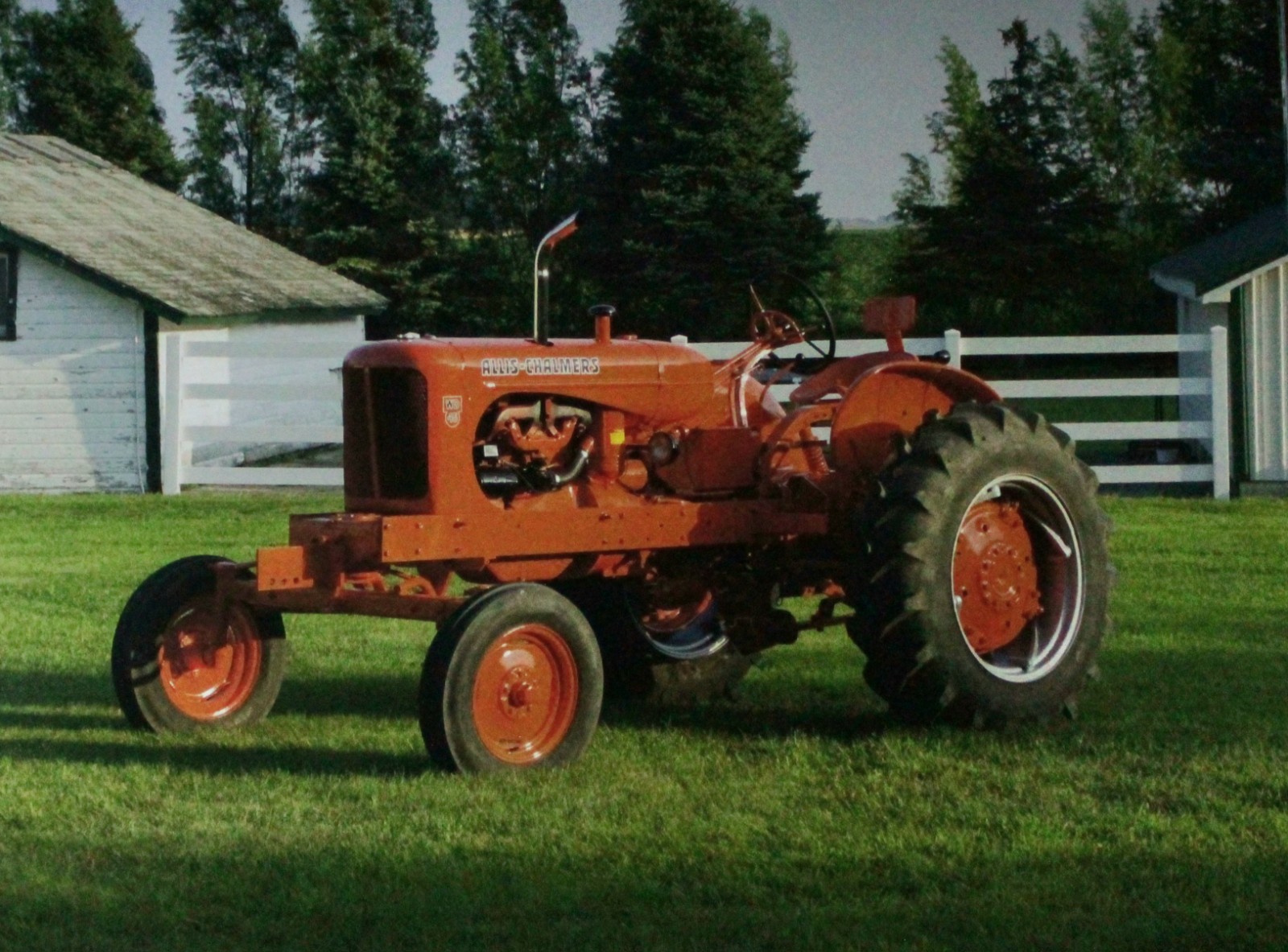 Allis Chalmers Tractor Vintage Picture Wall Art Country Farm Decor