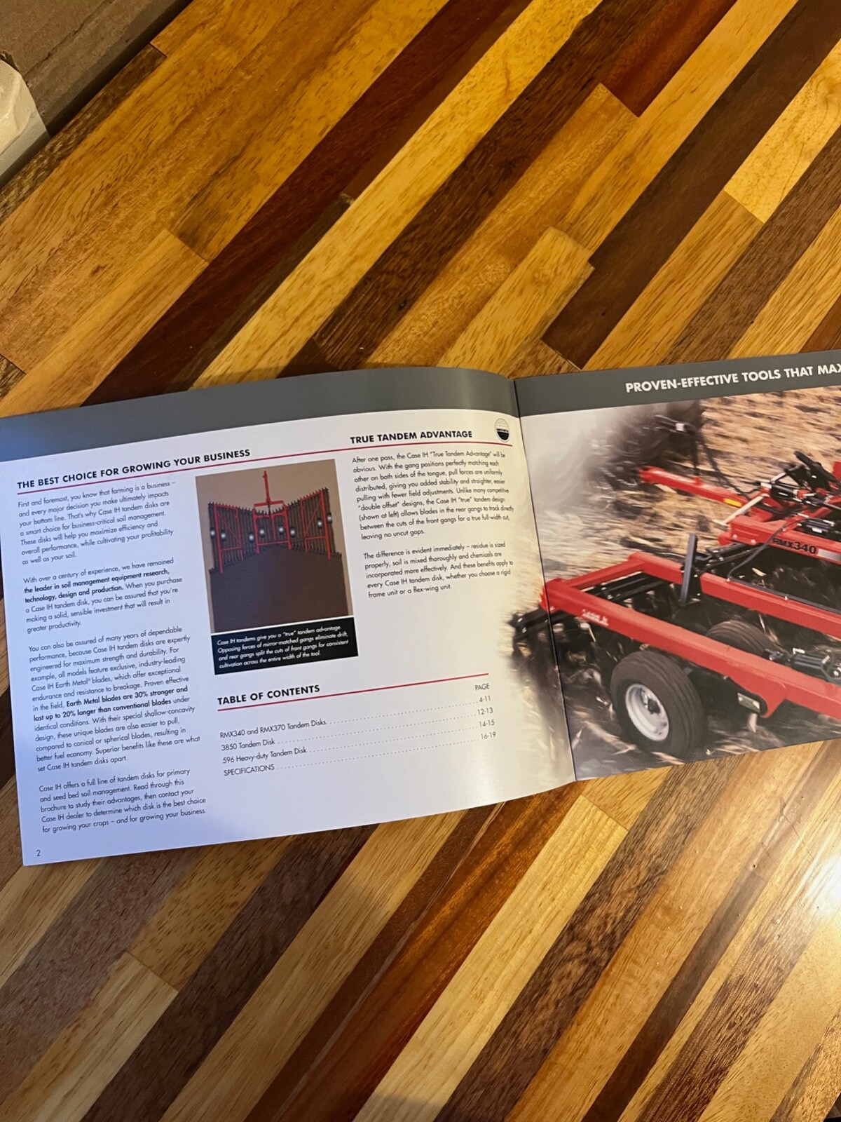 Case IH Tandem Disks sales brochure