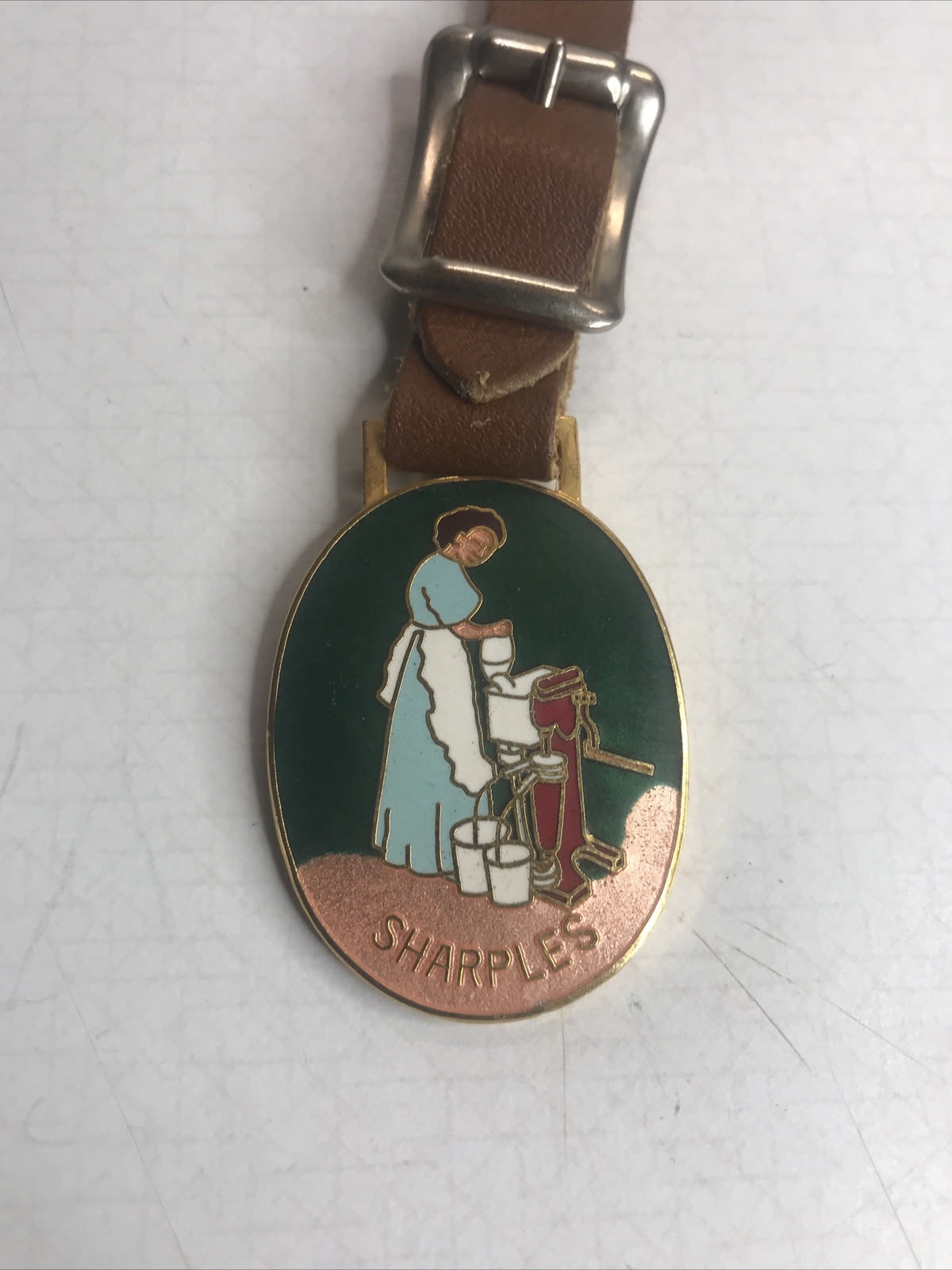 SHARPLES Tubular Original Cream Separator Watch Fob
