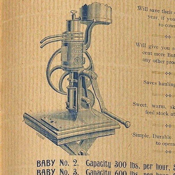 Scarce 1892 « De Laval Cream Separators Catalog » Wickson Los Angeles, CA 16pp VGC