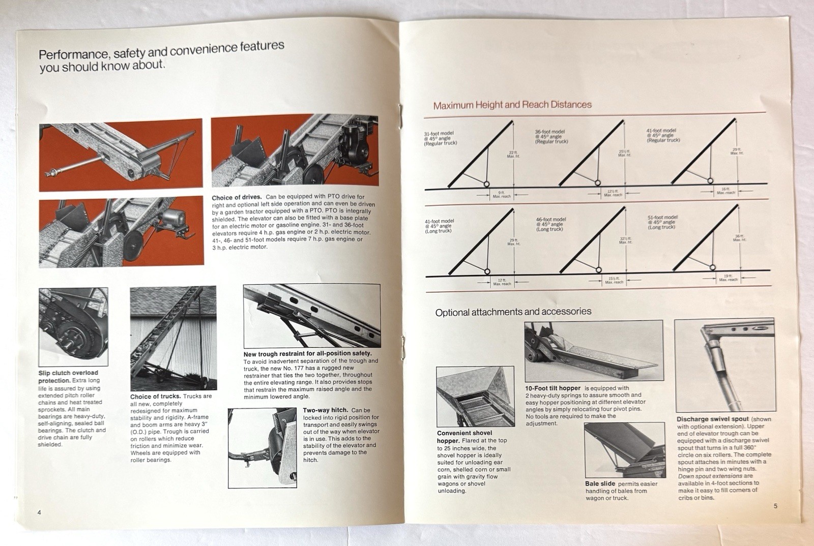 Avco New Idea Farm Equipment Sales Brochure Flight & Auger Elevators