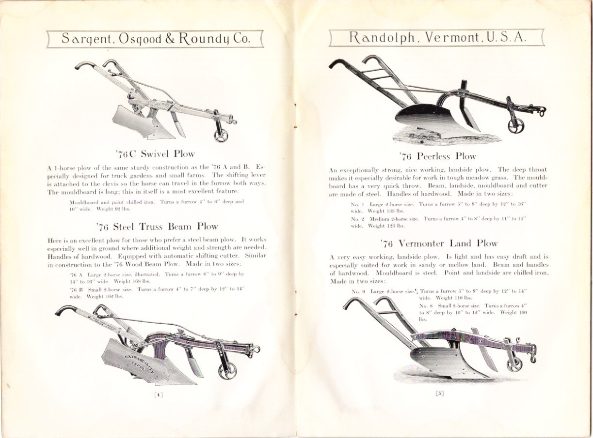 Original Antique Sargent, Osgood & Roundy Co. Catalog No 2A Farm Equipment