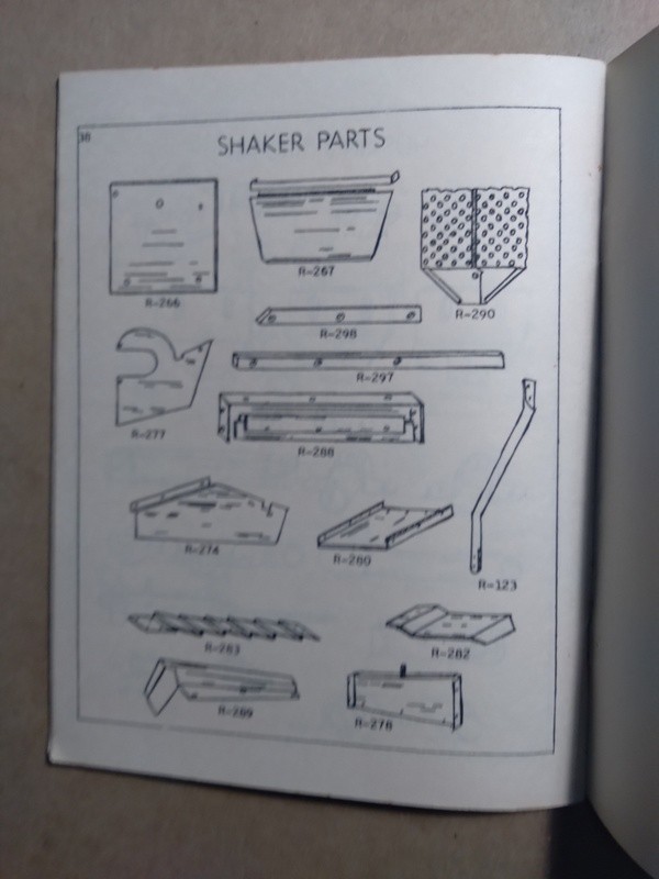 Repair Parts List Instructions Operate Rosenthal Steel 4-20 Corn Husker Shredder