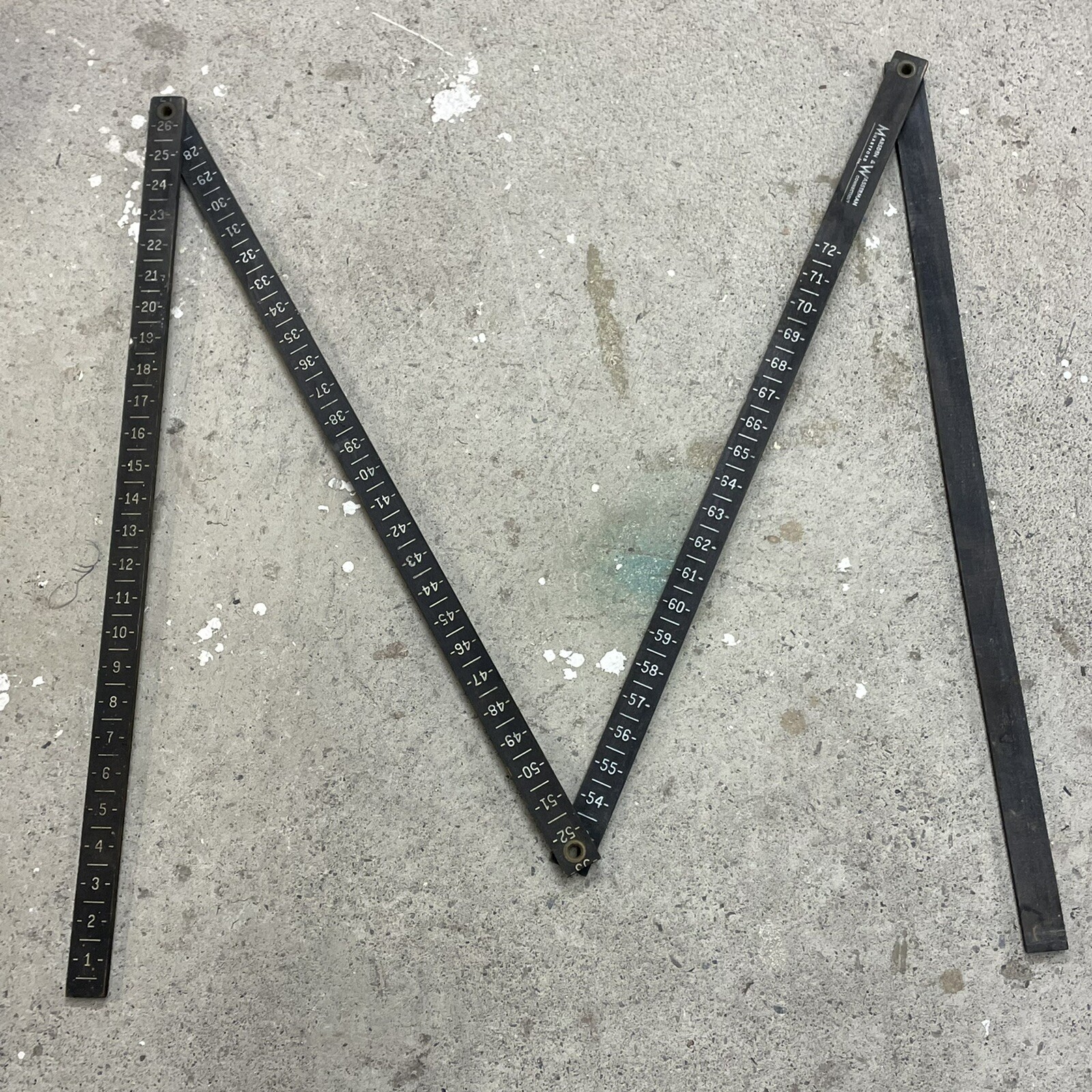 MARSDEN & WASSERMAN Promotional 104&Prime; Foldable Ruler VTG