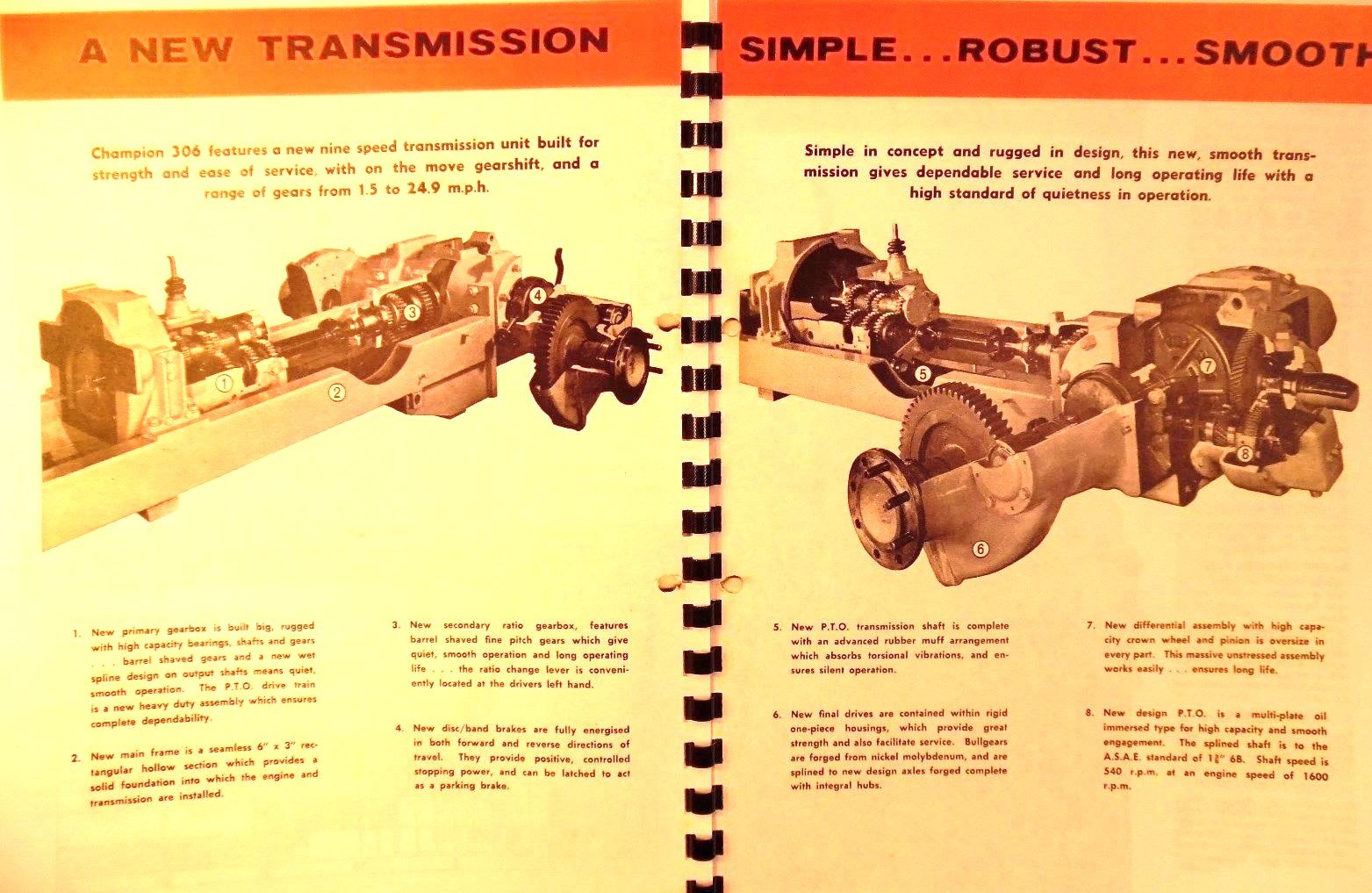 Chamberlain Champion 306 70 H.P.Sales Manual Austrailias Own Tractor Illustrated