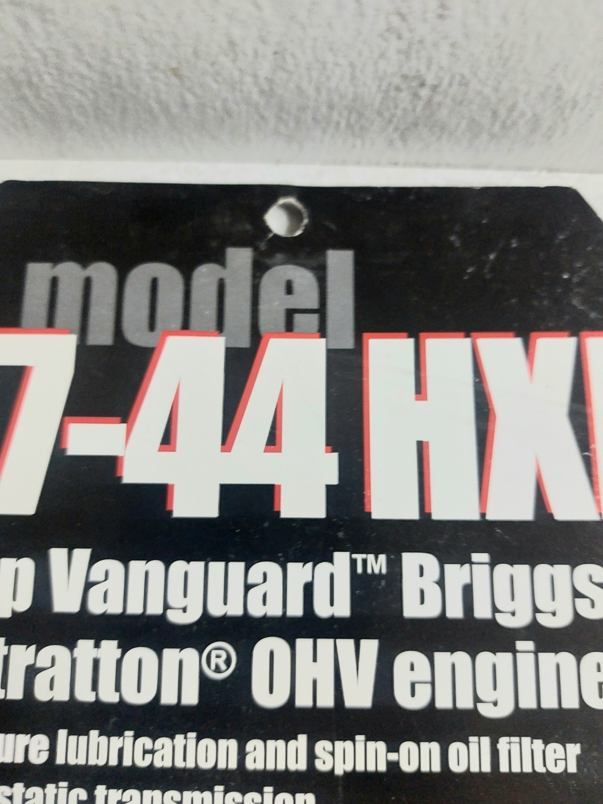 NOS Wheel Horse Dealer Price Tag Sale Hanger Tag 1990&rsquo;s