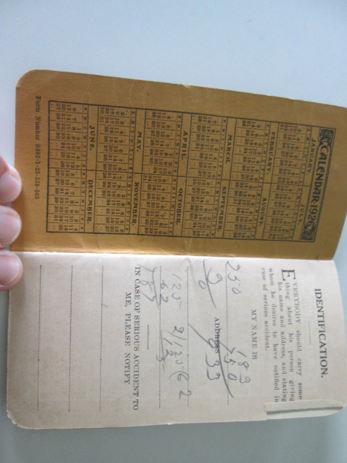 1926 Plymouth Binder Twine Memo Book Plymouth Cordage Co, N Plymouth, Mass