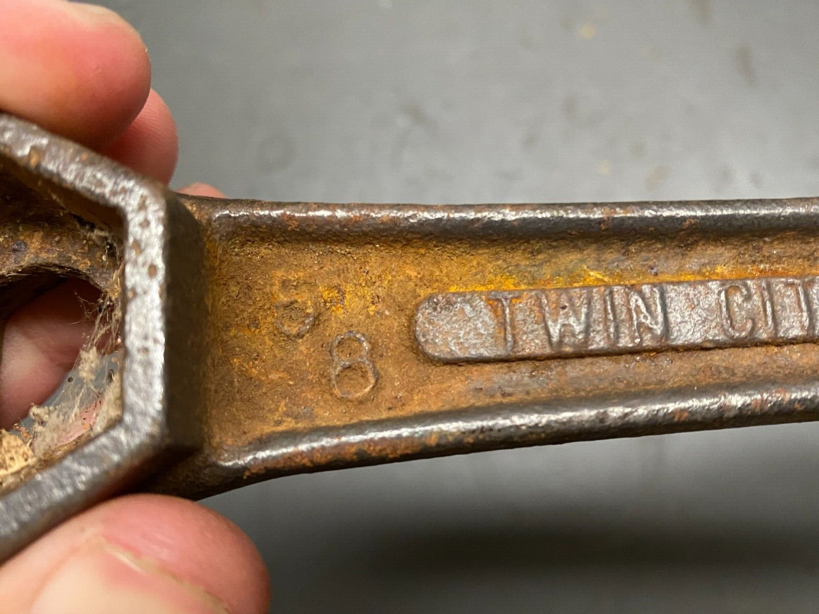 TWIN CITY TANK & SILO Vintage Wrench FARM Industrial Bung Wrench MINNEAPOLIS MN