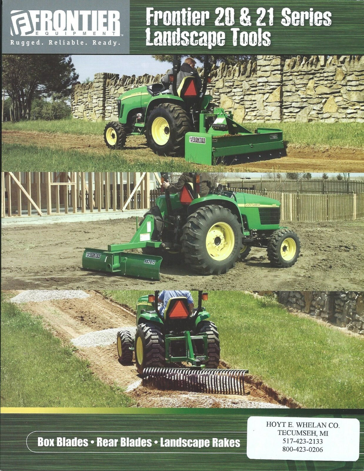 Farm Implement Brochure – Frontier – 20 21 series – Blade Rake – c2005 (F6882)