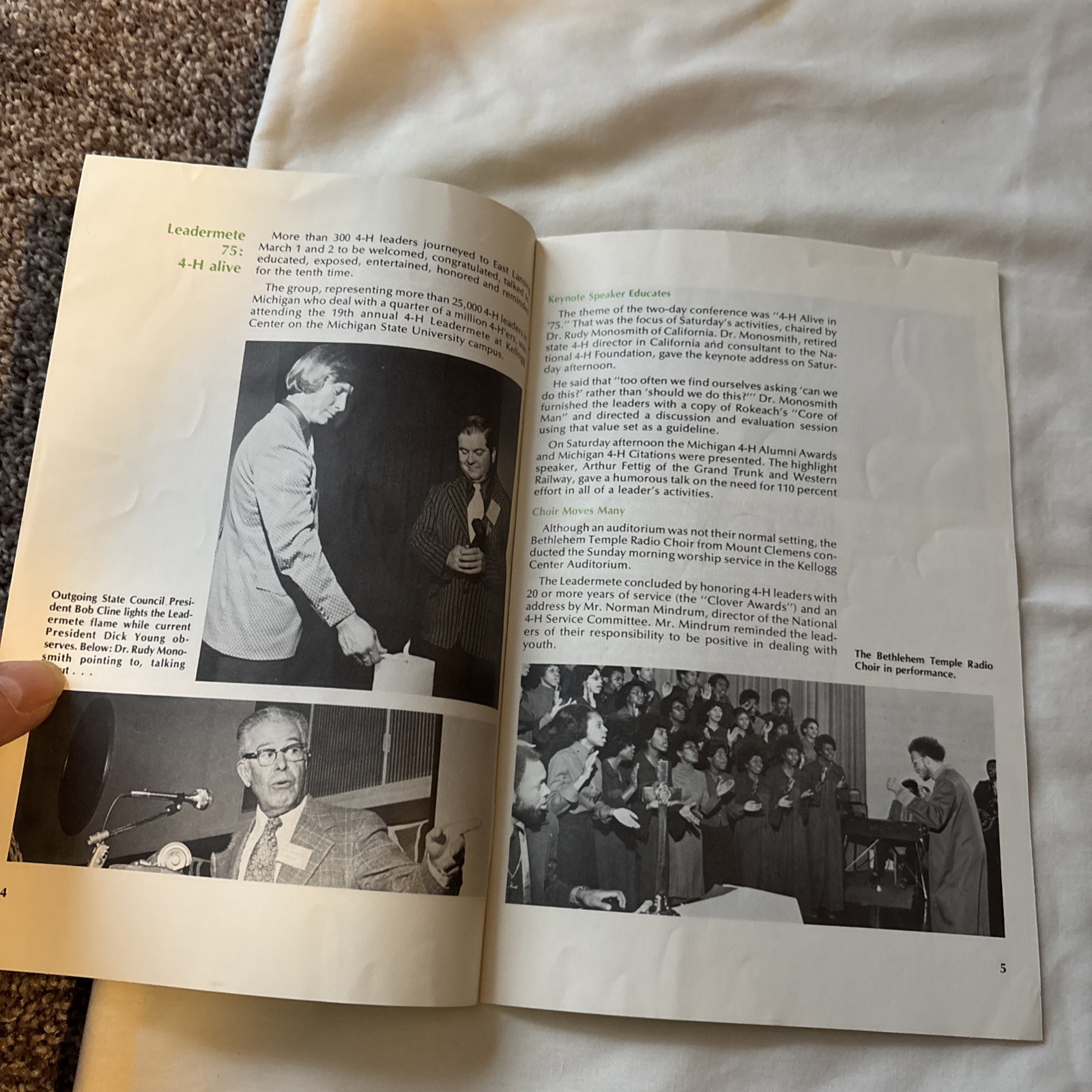 1975 Michigan 4-H Leaders&rsquo; Manual MSU Pamphlet Get Ready For Exploration
